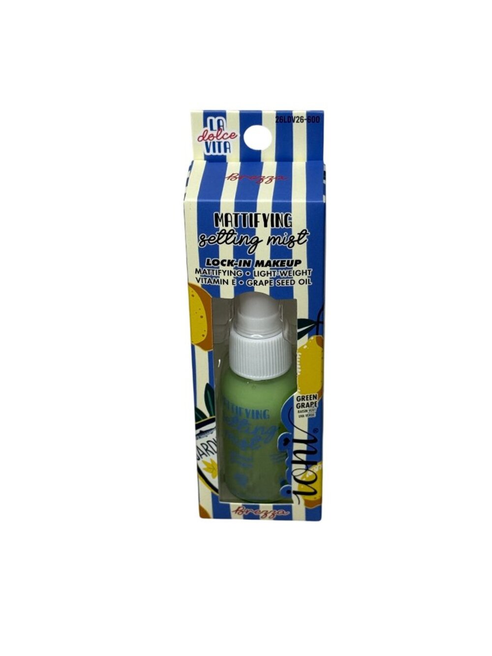 ioni Green Grape Mattifying Makeup Setting Mist New